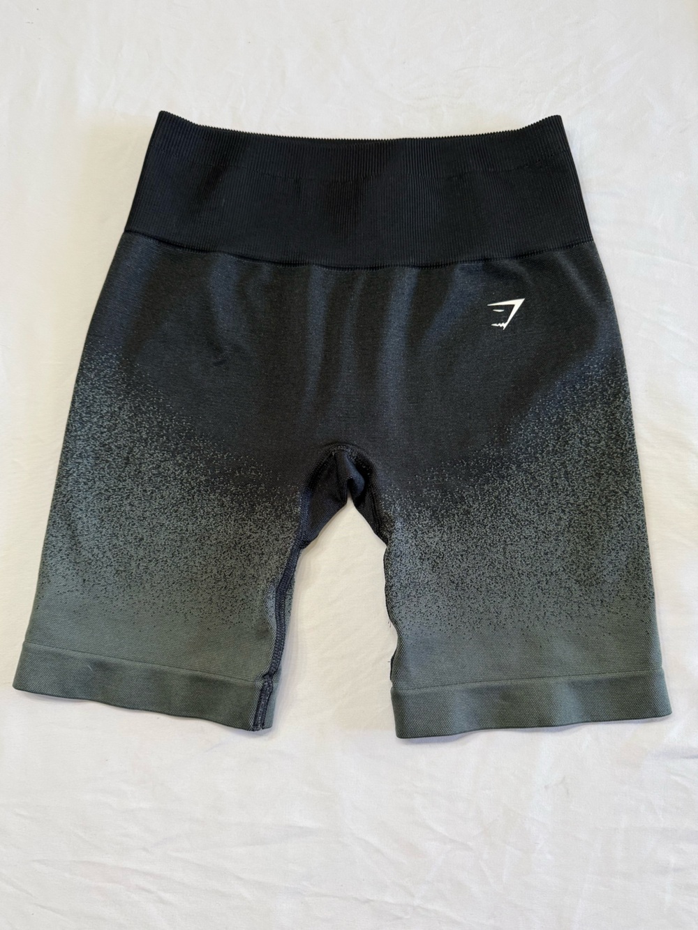 Gymshark Women's Black-to-Gray Ombre High-Rise Bike Shorts